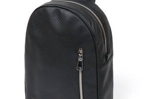 Компактный женский рюкзак из натуральной кожи Shvigel 16317 Черный