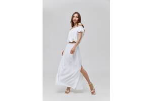 Комплект блузка и юбка VOLGINA M белый (68983386) 005018M