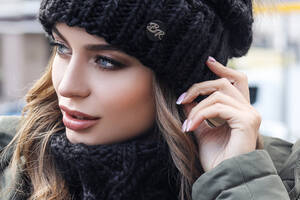 Комплект «Энеис» (шапка и шарф-хомут) Braxton черный 56-59