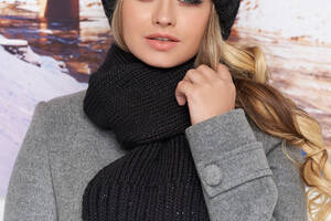 Комплект «Наоми» (шапка и шарф) Braxton черный 56-59