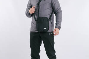 Комплект Nike куртка серая + штаны черные + барсетка M (696916548/1)
