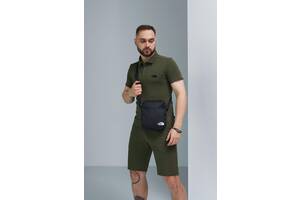 Комплект TNF хаки Футболка Polo и Шорты + Барсетка Реплика XXL (1396763082/4)