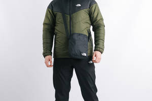 Комплект TNF: куртка хаки с черным + штаны черные + барсетка 3XL (1163387737/5)