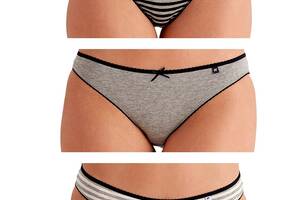 Комплект трусов Pretty Polly Alice ES013C 3PP S Black Stripe (5053014491215)