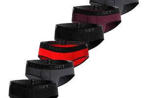 Комплект трусов Slips Black Series 6шт MAN's SET XL Разноцветный