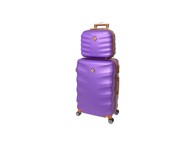 Комплект чемодан + кейс Bonro Next (средний) фиолетовый