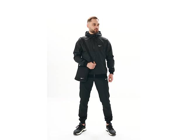 Комплект Nike куртка + штаны + барсетка Черный M (391955965/1)