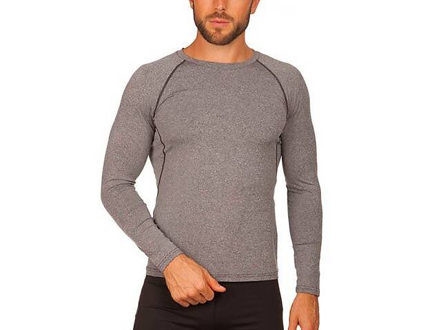 Компрессионная мужская футболка с длинным рукавом 1416 Domino XXL Серый (06507055)