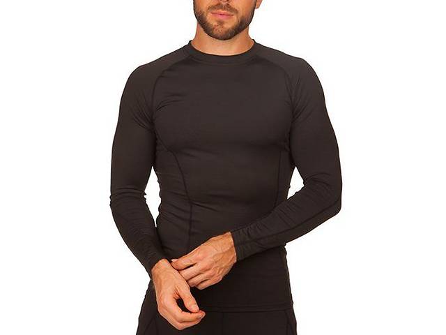 Компрессионная мужская футболка с длинным рукавом LD-1001 FDSO L Черный (06508041)