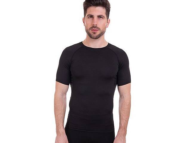Компрессионная мужская футболка с коротким рукавом LD-1103 FDSO L Черный (06508043)