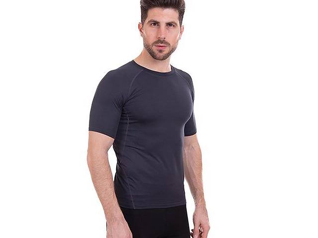 Компрессионная мужская футболка с коротким рукавом LD-1103 FDSO L Серый (06508043)