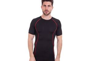 Компрессионная мужская футболка с коротким рукавом LD1102 FDSO XL Черно-красный (06508042)