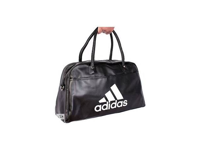 Копия спортивной сумки ADIDAS 30301 из кожзама, 19л, черная