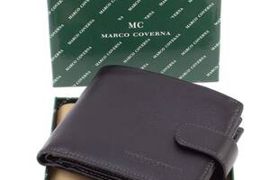 Кошелек из кожи 12,5х10 Marco Coverna 22-538-MC (18090) черный