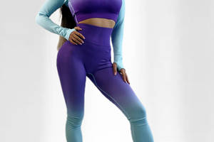 Костюм для фитнеса женский LILAFIT Фиолетовый S (LFS000068)