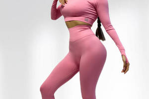 Костюм для фитнеса женский LILAFIT Розовый L (LFS000069)