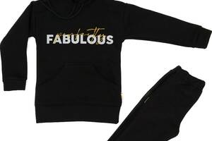 Костюм Fabulous 3х нитка с начесом Лио черный 98 (4810710)