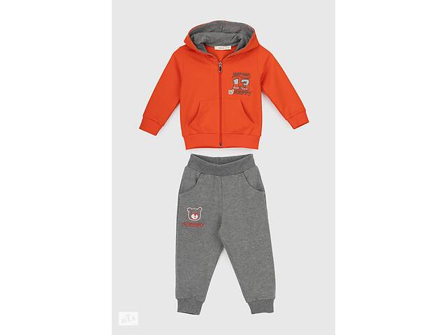 Костюм малявка (кофта+штаны) для мальчика Breeze 1619 74 см Оранжевый (2000989929178)
