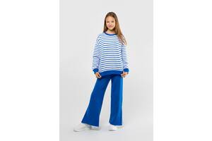 Костюм (реглан+штаны) для девочки Viollen 2183 164 см Синий (2000989927419)