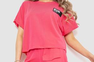 Костюм женский повседневный футболка+шорты розовый 198R127 Ager M