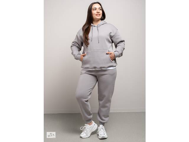 Костюм женский спортивный на флисе 342202 р.3XL Fashion Серый