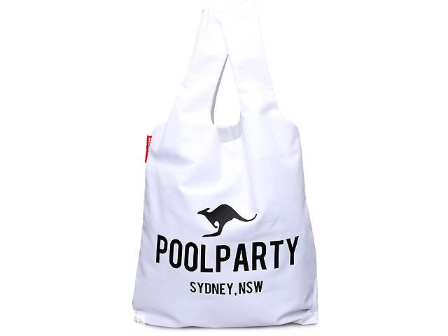 Коттоновая сумка POOLPARTY pool20-white белая