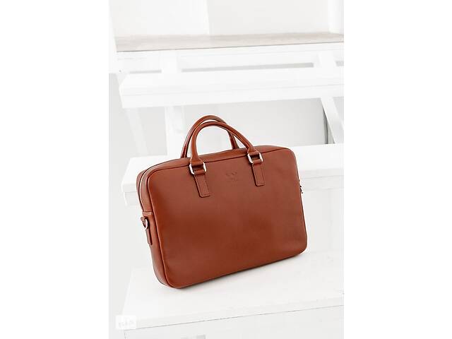 Кожаная деловая сумка Briefcase 2.0 светло-коричневый The Wings