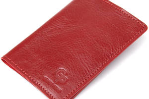 Кожаная обложка на паспорт GRANDE PELLE 11480 Красный