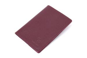 Кожаная обложка на паспорт GRANDE PELLE 11482 Бордовый