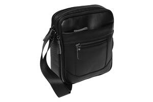 Кожаная сумка Borsa Leather 10m223-black