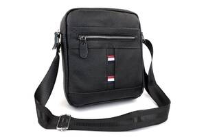 Кожаная сумка - мессенджер для парней JZ NS8215-1 черная