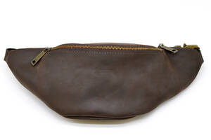 Кожаная сумка на пояс из натуральной кожи TARWA RC-3035-3md коричневый