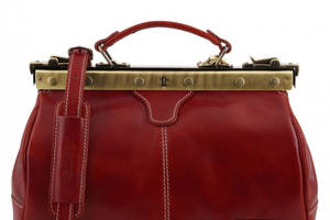 Кожаная сумка саквояж Tuscany Leather Michelangelo TL10038 Красный