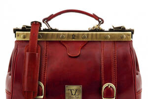 Кожаная сумка - саквояж Tuscany Leather MONA-LISA TL10034 Красный