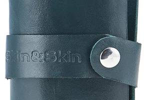 Кожаная визитница Skin and Skin 9.5х8.5 см Зеленая (LA13GR)