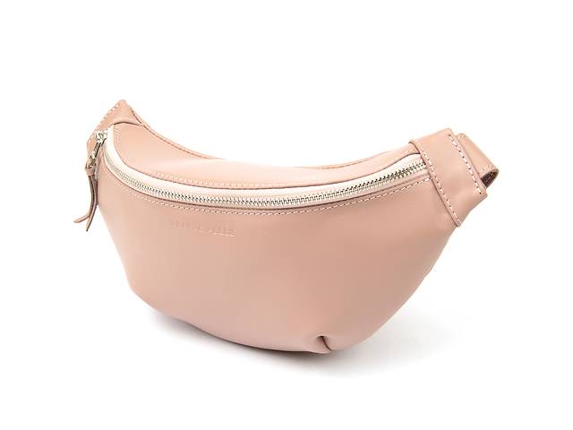 Кожаная женская поясная сумка GRANDE PELLE 11359 Розовый