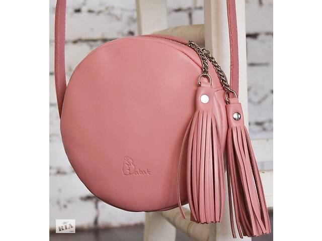 Кожаная женская сумка Babak 901093, розовый