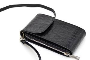 Кожаная женская сумка-чехол REP1-2123-4lx TARWA чёрная