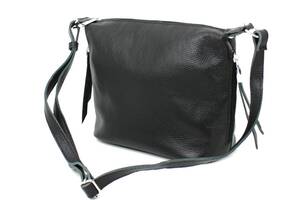 Кожаная женская сумка через плечо Borsacomoda черная 809.023