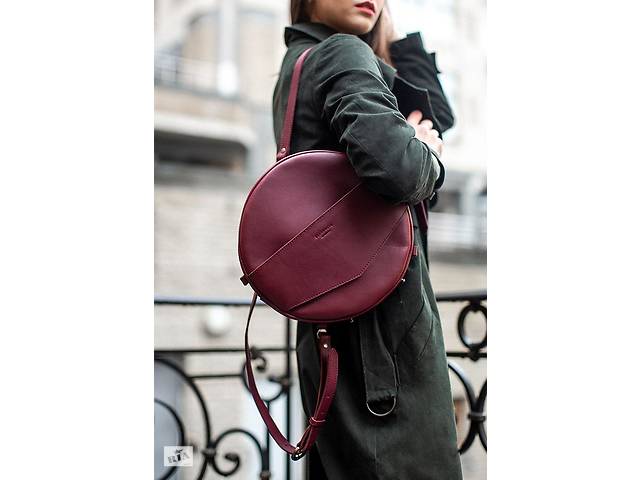 Кожаная женская сумка-рюкзак MAXI BlankNote BN-BAG-30-vin виноград