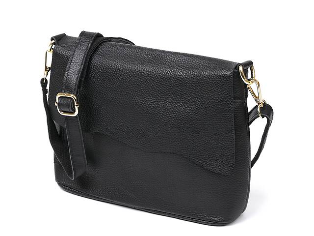 Кожаная женская сумка Vintage 20685 Черный