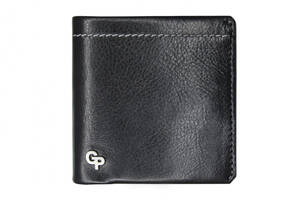 Кожаное портмоне Grande Pelle глянцевая кожа Черный 10 × 10 × 2
