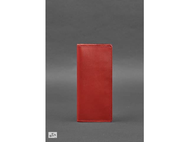 Кожаное портмоне-купюрник 11.0 красное BlankNote