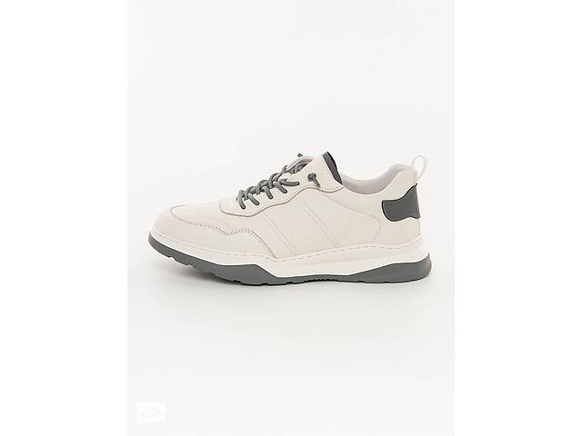 Кожаные мужские кроссовки 40 белый Brands ЦБ-00179944
