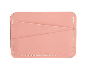 Кожаный кардхолдер Skin and Skin Simple 10.5х7.5 см Розовый (LA11PI)