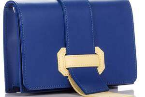 Кожаный клатч Genuine Leather Синий