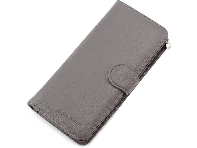 Кожаный кошелек для женщин Marco Coverna MC-B031-950-3 (JZ6670) серый