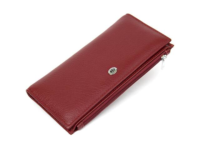 Кожаный кошелек для женщин ST Leather Accessories 19380 Темно-красный