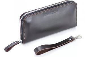 Кожаный кошелек Skin and Skin Zipper L 21х11.5х2.5 см Коричневый (LW06BR)