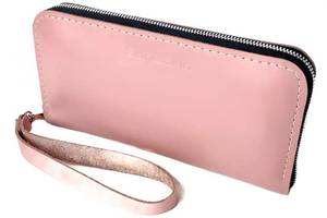 Кожаный кошелек Skin and Skin Zipper L 21х11.5х2.5 см Розовый (LW06PI)